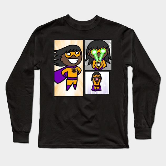 Halloween Superhero Long Sleeve T-Shirt by dogbone42